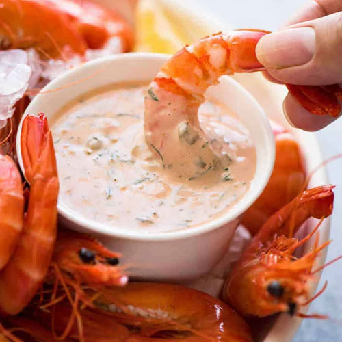 Prawns in Choice of Sauce